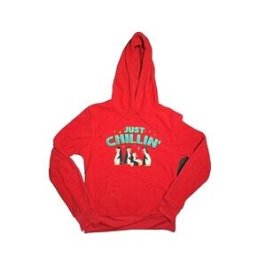 Jim Benton Penguin Hoodie Just Chillin' Y2K Adult Med